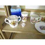 Collection of various Royal commemorative Mugs and other similar