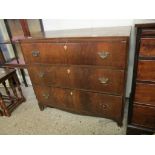 C19th mahogany Chest of Drawers, with satinwood banding, width 92cm