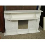 Painted vintage Overmantel, width 120cm