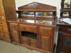 Late C19th mirror backed Sideboard, width 145cm.