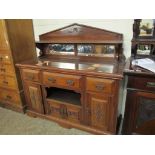 Late C19th mirror backed Sideboard, width 145cm.