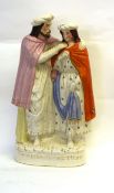 Staffordshire group entitled 'The Prodigals Return', 37cm high