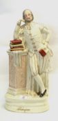 Large 19th Century Staffordshire figure of Shakespeare, 49 cm high