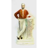 Large 19th Century Staffordshire figure of Garibaldi, 49 cm high