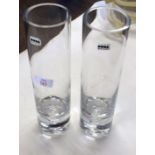 Pair of large Boda glass vases