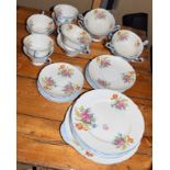 Quantity of Shelley tea/dinner wares decorated with floral prints