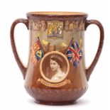 Royal Doulton limited edition loving cup to commemorate the Coronation of Queen Elizabeth II, the