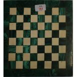 Malachite chess board