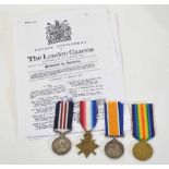 WWI Gallantry Medal group awarded to 4914 Pte (LC) J Elston of 9th Cycling Corps Battalion
