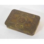 WWI 1914 Queen Mary Christmas tin lacking contents