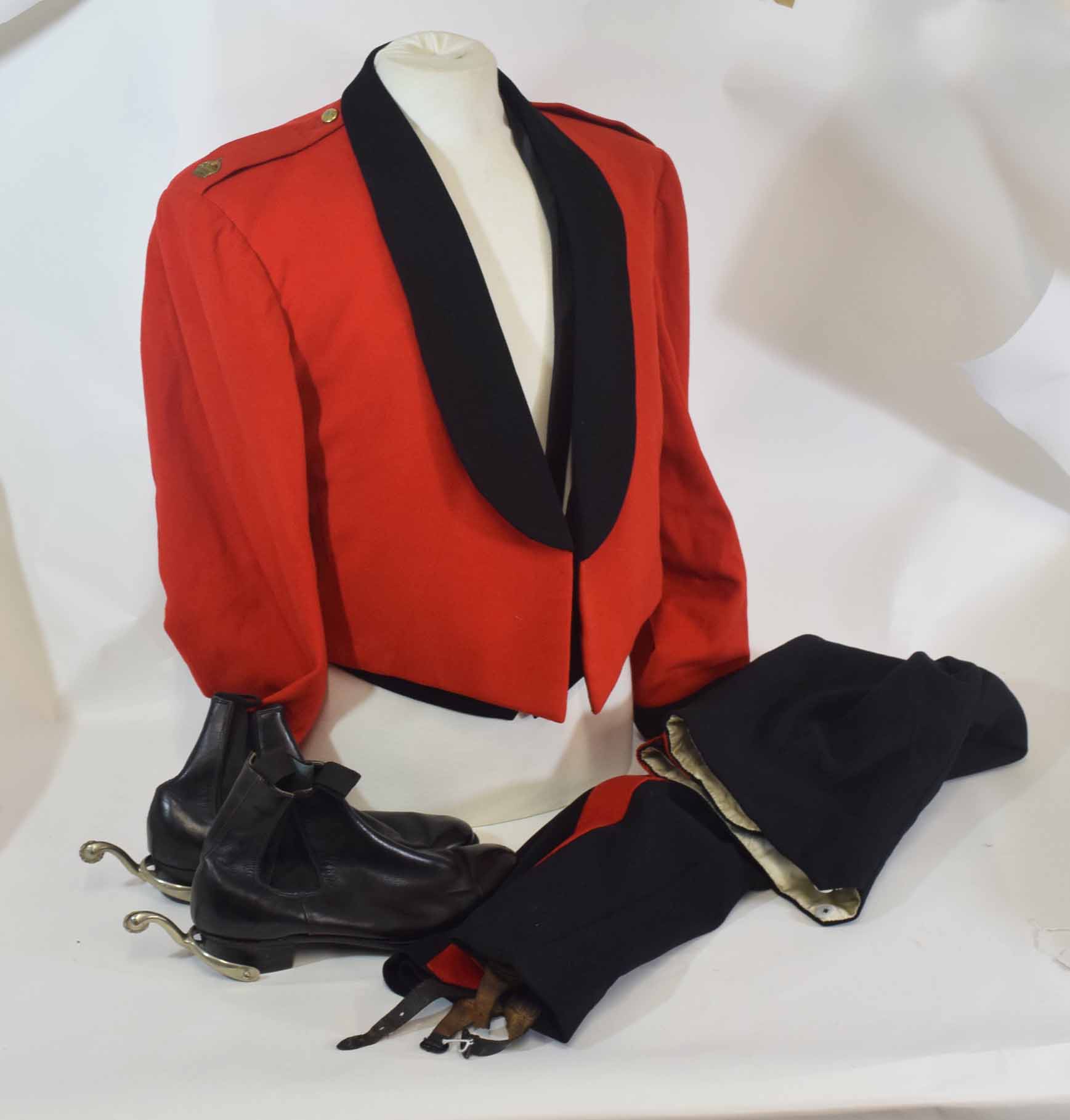 Officer's mess dress, insignia for a Major in Royal Signal Regiment, with jacket, waistcoat,