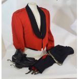 Officer's mess dress, insignia for a Major in Royal Signal Regiment, with jacket, waistcoat,