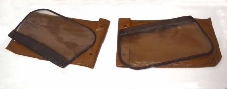 Pair of interwar British RAF pilots private purchase protective face shields/ masks produced by