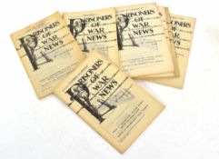 Quantity of nine prisoners of war news magazines vols 6, 7, 8, varying dates from Nov 1943 to Jan