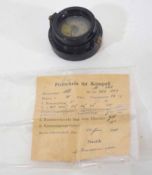 WWII Third Reich German Naval compass, Waffen No 366150 Model 359 dated 16th June 1944 with