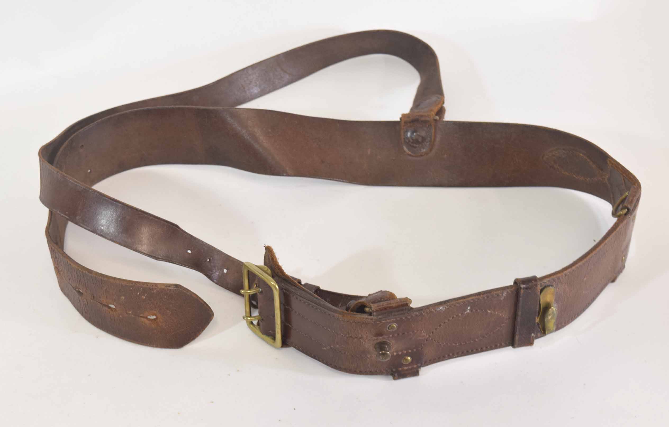 20th century Officers Sam Brown belt and cross strap