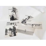 Quantity of six photographic prints of Field Marshall Bernard Montgomery returning to the North