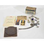 WWI medal group pair consisting of 1914-1918 War Medal and Victory Medal in original envelope,