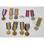 Quantity of WWI and WWI medals to include 1914-1915 Star, inscribed to 18/754 Victor Thurston Grimes