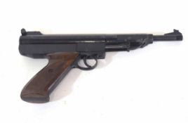 Later half of 20th century West German model 5.5mm cal snap barrel air pistol with plastic pistol