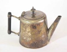 Silver plated tea pot inscribed "Presented to Mrs Ronald by the NCOs and men of Kirkcudbright