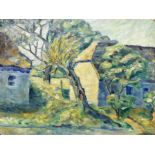 French School (20th Century) Impressionist Landscape, oil on canvas, 52 x 66cm, unframed