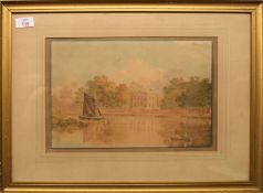 William Herriot (19th Century), 'Castelnau Place at Mortlake, Surrey - Seat of J P Boileau Esq