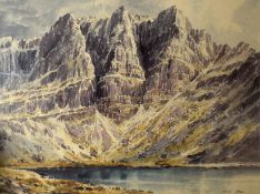 Edwin Grieg-Hall (19th/20th Century), 'Ben Eighe', watercolour, signed lower right, 54 x 75cm