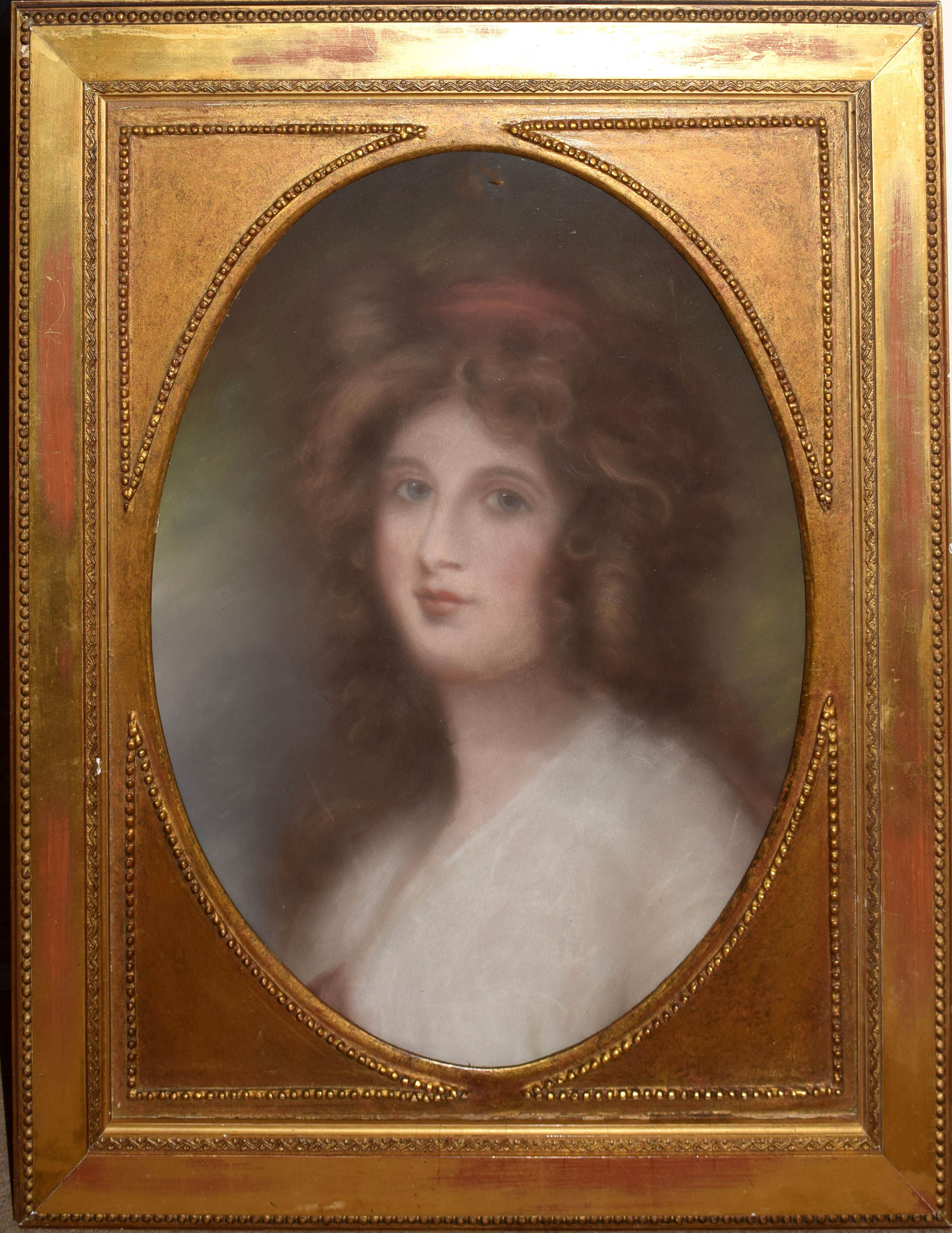 English School (19th Century), Potrait of a Young Lady, pastel, 44 x 34cm - Image 2 of 2