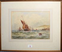 Robert Malcolm Lloyd (1859-1907), 'A Busy Day Off .......', watercolour, signed and inscribed with