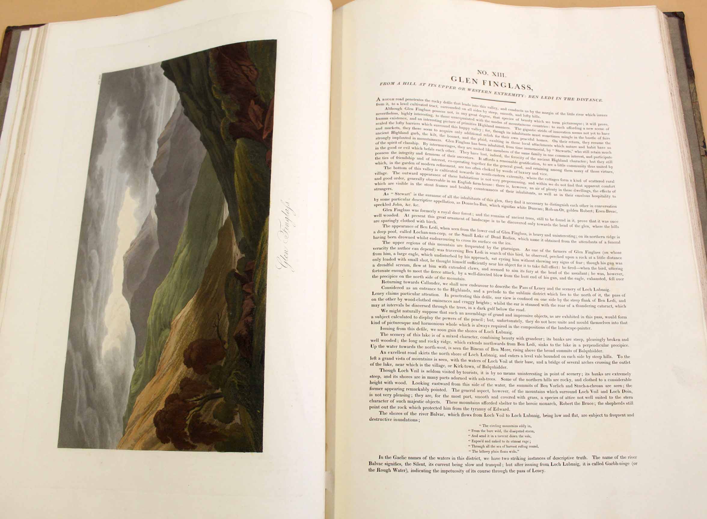 George Fennell Robson - 'Scenery of the Grampian Mountains' London 1819 folio, hand coloured - Image 6 of 7