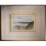 A Hale (19th/20th Century), 'St Andrews from the Links', watercolour, signed lower right and