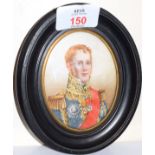 English School (19th Century), Portrait of Marshall Michel Ney in full uniform, portrait miniature,