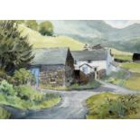 Edwin Grieg-Hall (19th/20th Century), 'How Top Farm', 'Above Ullswater' & 'A Farm in Laddon