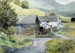 Edwin Grieg-Hall (19th/20th Century), 'How Top Farm', 'Above Ullswater' & 'A Farm in Laddon