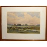 Sawbridge Family (19th/20th Century), Landscape Scens, 2 watercolours, 35 x 51cm, (2)