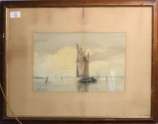 English School (Early 20th Century), 'Breydon', watercolour, unsigned but inscribed with title