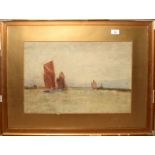 Edward Henry Bridgman Sawbridge (19th/20th Century), Landscape, watercolour, 34 x 51cm together