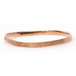 9ct gold bangle (a/f), 5.9gms