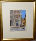 •AR John Booth (born 1941), "Orte in Restauro", gouache, signed lower right, dated July 99 lower