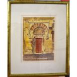 •AR John Booth (born 1941), Doorway, watercolour, signed lower right, dated March 1998 lower left,