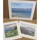 A N Buchanan (20th century), Coastal scenes, group of 3 oils on canvas/board, all inscribed verso