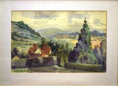 B Coope-Arnold (20th century), Landscape, watercolour, signed lower left, 36 x 56cm