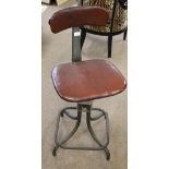 Vintage Leabank swivel office/desk chair