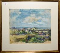 •AR Riko Mikeska (1903-1983), "Beeston - Sheringham, North Norfolk", watercolour, signed lower left,