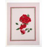•AR Patrick Procktor (1936-2003), Red Roses, coloured screen print, signed and numbered 36/75 in