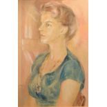 •AR Beryl Edith Fabel (20th century), Portrait of Miss Marion Brine (Mayoress of High Wycombe),