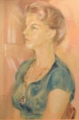 •AR Beryl Edith Fabel (20th century), Portrait of Miss Marion Brine (Mayoress of High Wycombe),