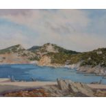 AR HENRY JAMES STARLING, ARE (1895-1996) , "Camp Di Mar, Majorca 1974" , watercolour, signed