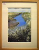 David Green (20th Century), Norfolk Estuary, accrylic, signed lower centre, 38 x 25cm